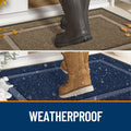 OLANLY Front Door Mat Indoor Outdoor Entrance, Waterproof All-Season, All-Weather Doormat, Sturdy Natural Rubber, Fade Resistant, Low Profile,