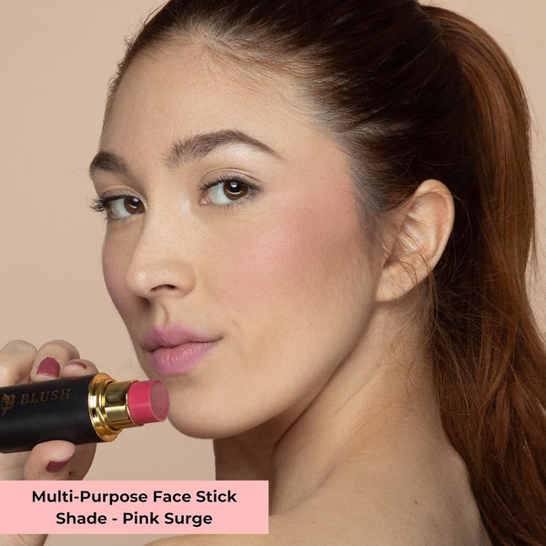 Cream Blush Stick â Buildable & Pigmented for Cheeks, Lips & Eyes â Hydrating W. Shea Butter, Vitamin E, Hyaluronic Acid & Squalane,