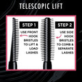 L'Oreal Paris Telescopic Lift Mascara, Lengthening and Volumizing Eye Makeup, Lash Lift with up to 36HR Wear, Waterproof, Black, 0.33 Fl Oz