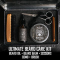 Viking Revolution Beard Care Kit for Men - Kit Includes 100% Boar Beard Brush, Wooden Comb, Beard Balm, Beard Oil, Beard & Mustache Scissors in a