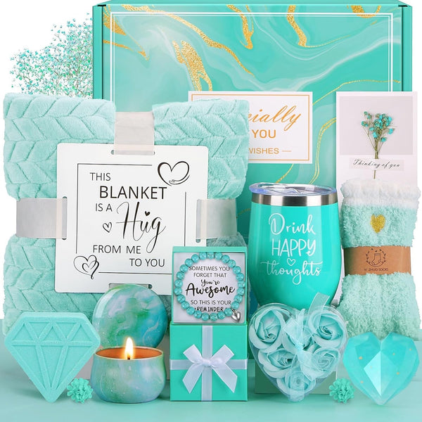 Birthday Gifts for Women Self Care Gift Set, Relaxing Spa Gifts Basket Women Care Package Get Well Soon Gift, Unique for Mom Wife Grandma Her Friend Sister, Thinking of You Presents