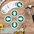 Amylove 24 Pieces Bright Reflective Trail Markers round Bin Marker with Reflective Tacks Aluminum Signs Thumb Tacks for Hunting Hiking Camping and