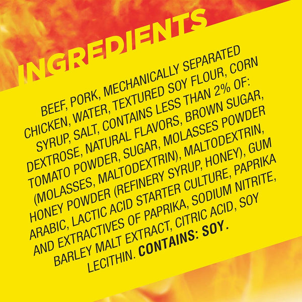 Slim Jim Monster Smoked Meat Sticks, Honey BBQ Flavor, 11G Protein per Stick, Father'S Day Gift, 1.94 Oz. (18 Count)