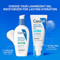 Cerave Ultra-Light Moisturizing Gel, Hydrating Gel Face Moisturizer with Ceramides, Niacinamide, Hyaluronic Acid, Fragrance Free, Oil-Free,