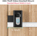 Anti-Theft Video Doorbell Mount,Ahbteym Mount No Drill Bracket Holder Accessories for Apartment Home Rentals Compatible with Ring Video Doorbell