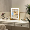 Vanity Mirror with Lights, 12.6"Ã15" LED Makeup Mirror, Lighted Makeup Mirror with Lights, Smart Touch Control Dimmable 3 Modes Light, Lighted up