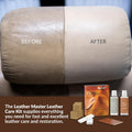 Leather Master Leather Care Kit | Leather Cleaner and Conditioner Kit | Cleans & Restores Car Seats, Furniture, Purses, Jackets | Includes Leather