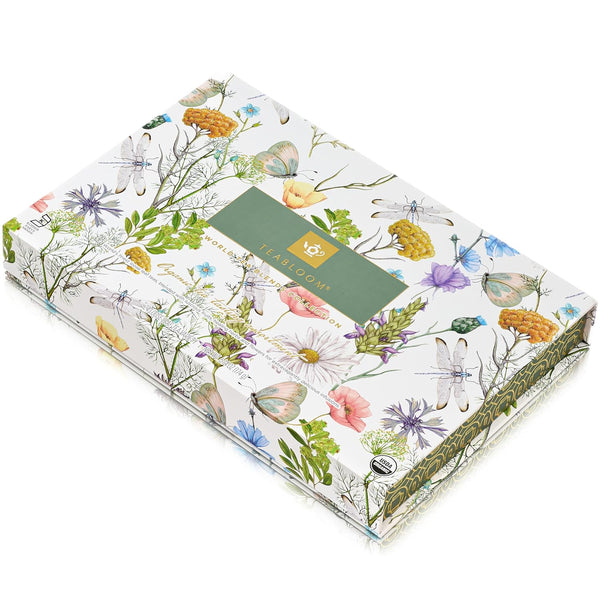 Teabloom Exceptional Loose Leaf Tea Chest, World'S Largest Tea Collection with 24 Varieties of USDA Certified Organic Black, Green, White, Oolong,