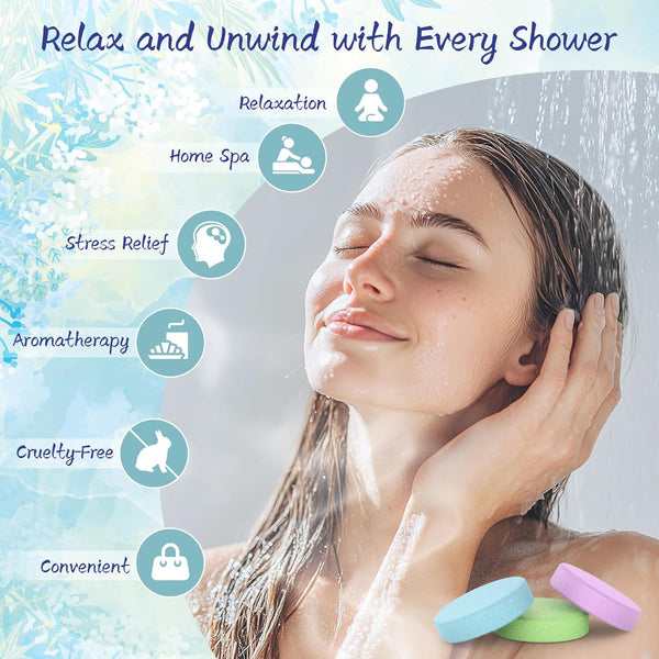 Shower Steamers Aromatherapy 8 Pack - Gifts for Women, Shower Bombs with Essential Oils, Self Care and Stress Relief Stocking Stuffers, Relaxation