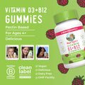 Maryruth Organics Sugar Free | 2 Month Supply | Vitamin D & B12 Vitamin Supplements for Adults & Kids | Bone Health | Immune Support | Vegan |