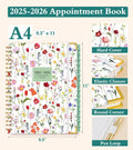 2025 Appointment Book, 2025 Academic Planner 18 Months Weekly and Monthly (January 2025 - June 2026), 8.5"X11" Daily Hourly Planner 60-Minute Time