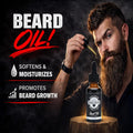 Beard Brush, Beard Comb, Beard Oil, & Beard Balm Grooming Kit for Men'S Care, Travel Facial Hair Set for Growth, Styling, Shine & Softness, Great