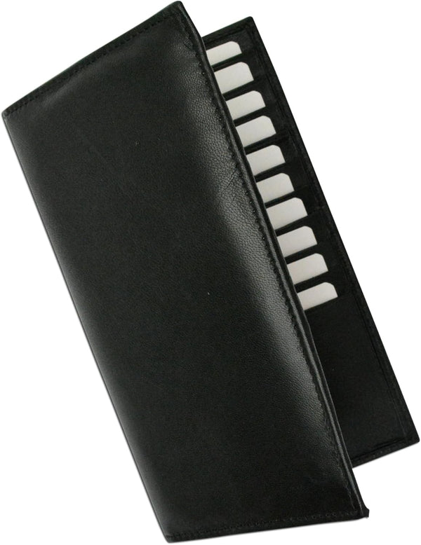 Marshal Bifold Leather RFID Blocking Wallet For Men & Women | Genuine Leather Holder With 19 Slots, 2 Bill Compartments & ID Window For