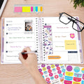 Planner 2025-2026, 18 Months Large Academic Daily Weekly Monthly Planner Organizer, Jan. 2025 - June 2026, 8.5X9.8" Agenda with Page Tabs,