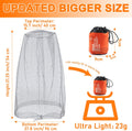 Benvo Mosquito Head Net Mesh, Face Neck Fly Netting Hood from Bugs Gnats Noseeums Screen Net for Any Outdoor Lover- with Carry Bags Fits Most