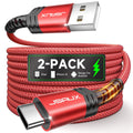 JSAUX USB C Cable [2-Pack 6.6Ft], USB a to USB Cord 3.1A Fast Charging Compatible with Iphone 16/16 Plus/16 Pro/16 Pro Max/Iphone 16E/Iphone 15