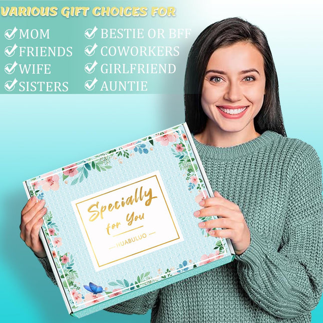 Self Care Gifts for Women, Unique Birthday Gifts for Women, Get Well Soon Basket Care Package Relaxing Spa Set with Flan