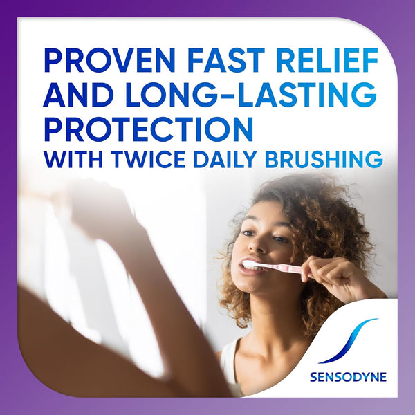 Sensodyne Rapid Relief Sensitive Toothpaste, Sensitive Teeth Treatment, Mint - 3.4 Ounces