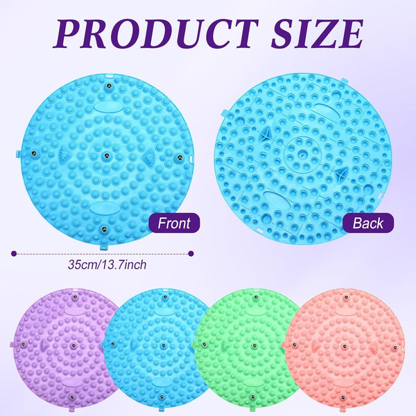 4 Pack Foot Massager Mat Foot Reflexology Pad with Magnetic Relaxation Massage Feet Pressure Point Pad anti Fatigue Walk Stone Acupoint Mat