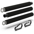 Steel Resistance Bar - Portable Dual Cable Machine Bar - Adjustable 38" to 26