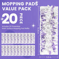20 Pack Disposable Mopping Pads Compatible with Swiffer Powermop Multi-Surface Mop Pad Refills and Swiffer Powermop Wood Mop for Floor Cleaning,