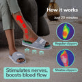 Shiatsu Home Acupressure Massage Slippers for Plantar Fasciitis, Acupuncture Foot Massager, Pain Relief & Muscle Relaxation