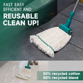 Heavy Duty Commercial Mop Head Replacement, Wet Industrial Cotton Looped End String Cleaning Mop Head Refill, 3Packs