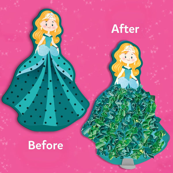 Skillmatics Poke-In Art - Magical Princesses, Mess-Free Fun for Kids, DIY Wood Craft Kits, Creative Activity, Gifts for Girls & Boys Ages 4, 5, 6,