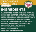 Canada Dry Zero Sugar Ginger Ale Soda, 12 Fl Oz Cans, 12 Pack