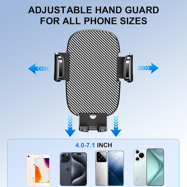 Phone Holder Car Mount for Iphone [Powerful Suction] Phone Mount for Car Dashboard Windshield Air Vent Universal Accessories [Thick Cases
