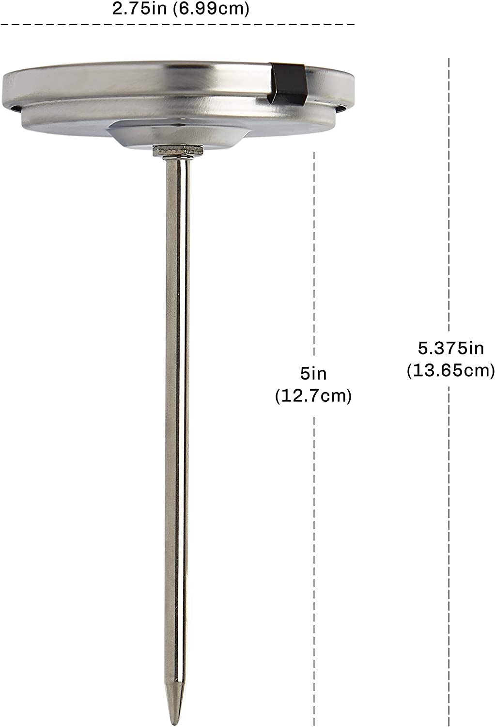 CDN Irm200-Glow Proaccurate Oven Thermometer, Food/Meat, Easy to Read Display, Silver, Pack of 1