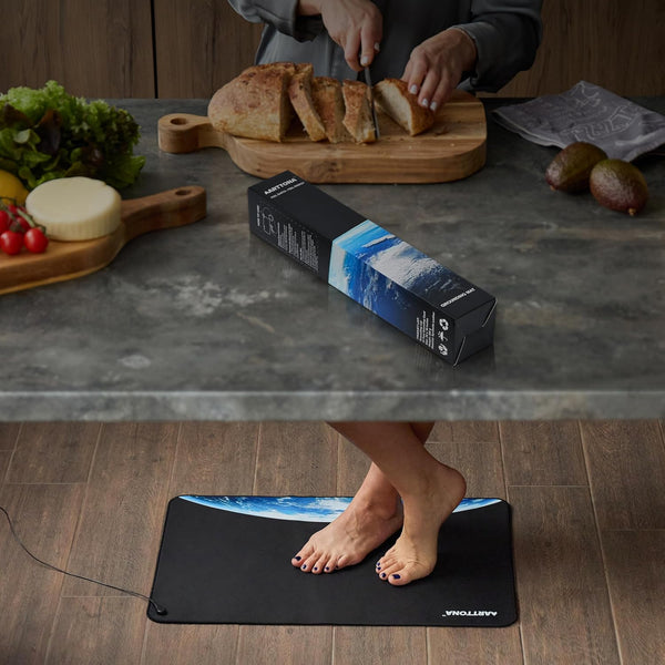 Grounding Mat for Daily Comfort & Balance - Grounding Mat for Feet, Desk, Bed & Floor - Durable, Eco-Friendly Material - 24X16 Inches Earthing Mat