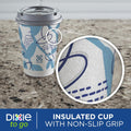Dixie to Go Medium Paper Coffee Cups with Lids, 12 Oz, 26 Count, Disposable Cups for On-The-Go Hot Beverages