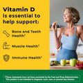 Nature Made Extra Strength Vitamin D3 5000 IU (125 Mcg), Dietary Supplement for Bone, Teeth, Muscle and Immune Health Support, 360 Softgels, 360