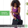 Gaiam 3-In-1 Resistance Band Kit with Comfort-Grip Handles and Interchangeable Strength Bands for High Intensity Training