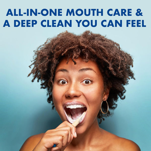 ARM & Hammer Toothpaste Plus TheraBreath Breath Fresheners, ICY Mint Flavor, Teeth Whitening Toothpaste, Anticavity Fluoride for Bad Breath, 5.5