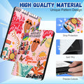 For Amazon Kindle Fire HD 10/10 plus Tablet Case 13Th/11Th Generation for Women Girls Folio Cover Cute Fashion Design Kawaii Unique Quotes Pretty