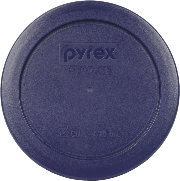 Pyrex Food Storage Plastic Replacement Lid Set (Cobalt Blue, Dark Blue)