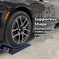 Maxsa 37353 Park Right Tire Saver Ramps for Flat Spot Flat Tire Prevention and Vehicle Storage for Vehicles up to 10 Tons, Black, Set of 4