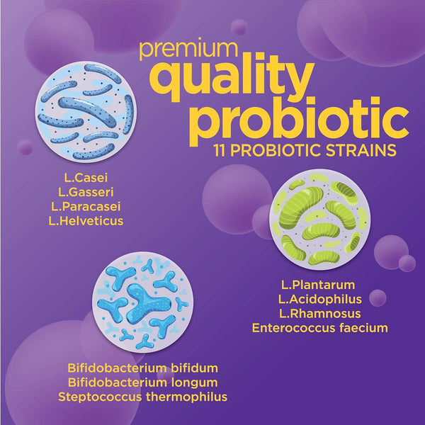 Sleep Probiotic for Men & Women, Slows down Digestive Aging, Supports Sleep and Recovery, Promotes Healthy Gut, Vegan, Gluten Free & Soy Free, 3