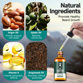 Beard Growth Oil - 2X Concentration Biotin Beard Oil for Men (2 oz) - Natural Mens Beard Oil with Argan Oil, Jojoba Oil and Vitamin, Beard Growth