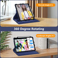 Fintie Rotating Case for iPad (A16) 11th Generation 11 Inch (2025), iPad 10th Generation 10.9 Inch (2022) - [Built-in Pencil Holder] 360 Degree