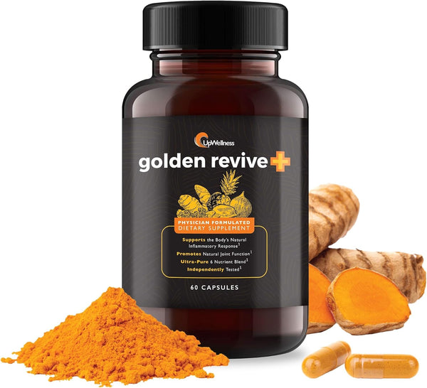 Golden Revive + Joint Support Supplement Featuring Turmeric with Black Pepper, Quercetin, and Magnesium- Turmeric Black Pepper Supplement - 6