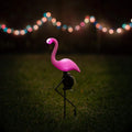 Solar Flamingo Lights Outdoor | Pink Flamingo Yard Decorations | Lawn Light Stakes Garden Ornaments