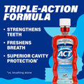 ACT Anticavity Fluoride Mouthwash with Zero Alcohol, Arctic Blast, 18 Fl. Oz.