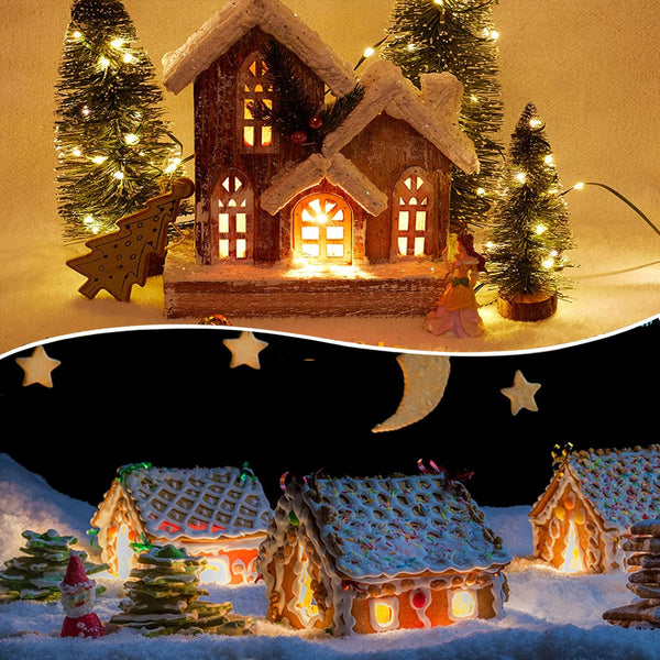 Set of 4 Accessory Cord with C7 LED Lights, Single Light with 4 LED Light Bulb, 6FT C7 Socket Clip Lights with On/Off Switch Plugs Perfect for