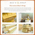 Bee'S Wrap Beeswax Wraps for Food - Honeycomb Large 3 Pack Made in USA Reusable & Organic Food Wraps, Sandwich Wrap & Bowl Covers - Eco-Friendly
