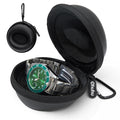 Ohuhu Watch Travel Case for Men Portable Single Watch Box and Storage Organizer for Wristwatches and Smart Watches Heightened Version up to 56Mm