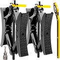 Camper Wheel Chock Stabilizer 2 Sets, Upgraded Side Grain Heavy Duty X-Shaped Stabilizer Wheel Chock RV Travel Trailer Accessories Anti-Move anti