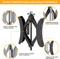 Camper Wheel Chock Stabilizer 2 Sets, Upgraded Side Grain Heavy Duty X-Shaped Stabilizer Wheel Chock RV Travel Trailer Accessories Anti-Move anti